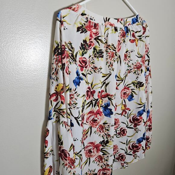 Zac & Rachel Floral Flowy Blouse Sz Small - Picture 10 of 16